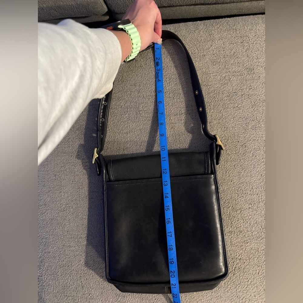 Vintage Coach Bag Black Leather - Picture 16 of 16